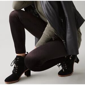 White House Black‎ Market Womens Velvet Corduroy Runway Legging Size 14 Black